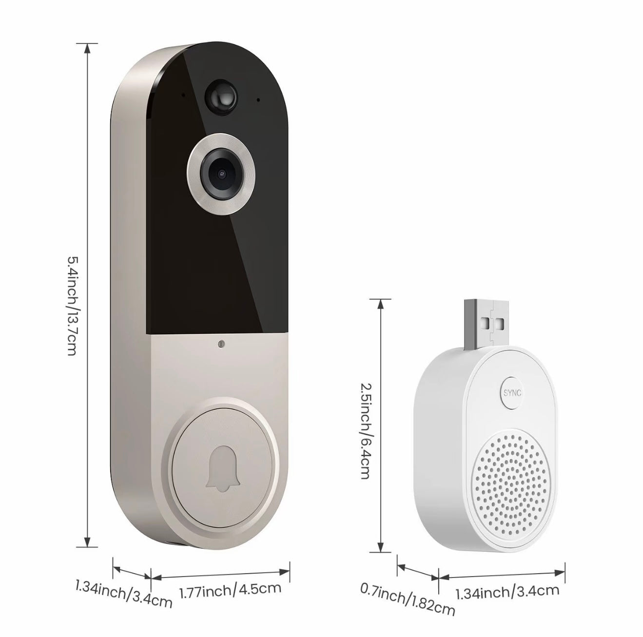 Smart Ai Wireless Video Doorbell Camera